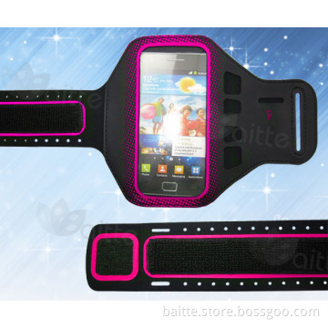 hot sale smart phone sport armband case with Keyport